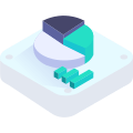 אייקון הממחיש מדידת ביצועים או בדיקת דיסק