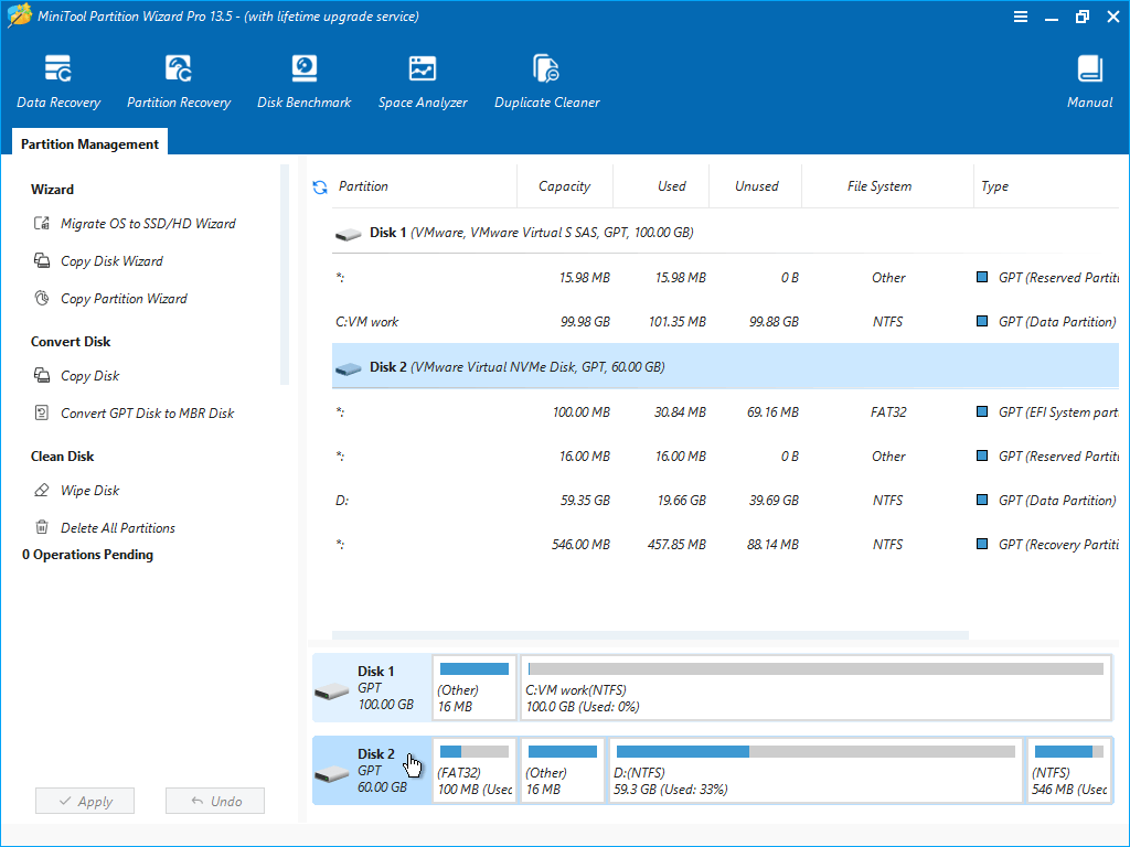 תצוגת דיסק הקשורה לאתחול עבור תכנון BitLocker